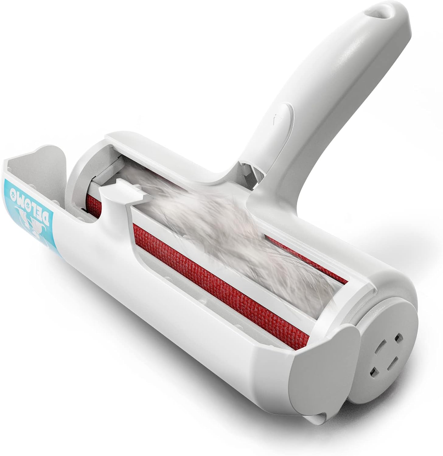DELOMO Pet Hair Remover Roller with Built-in Fur Bin