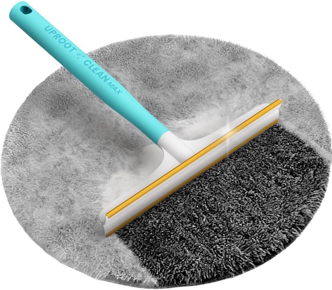 Uproot Cleaner Max Dog Hair Remover for Car & Carpet - Rake for Pet Hair Removal - 2X Faster Than Uproot Cleaner Pro - Cat Re