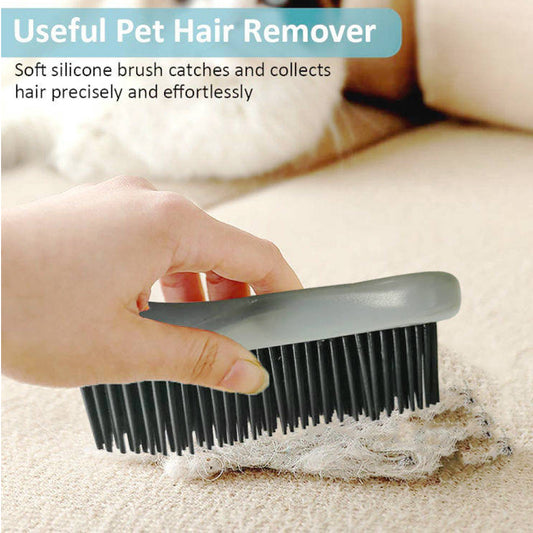 Silicone Pet Hair Remover Brush for Furniture Clothing and Carpet