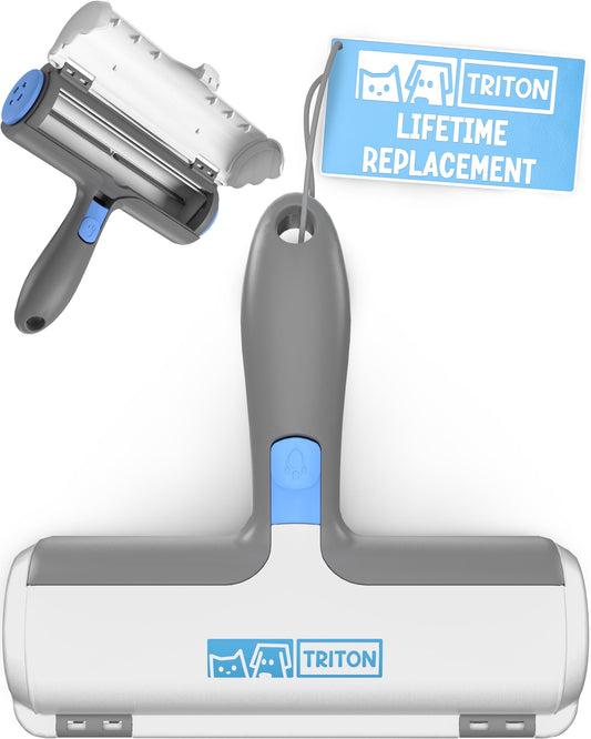 Triton Pet Hair Remover Roller - Reusable Fur Removal Tool