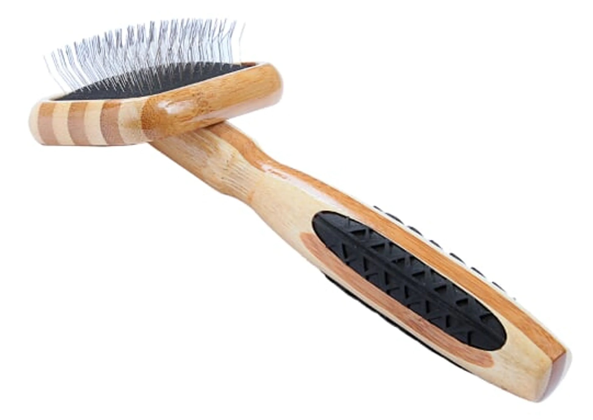 Bass Brushes extra-small soft slicker pet brush on a white background