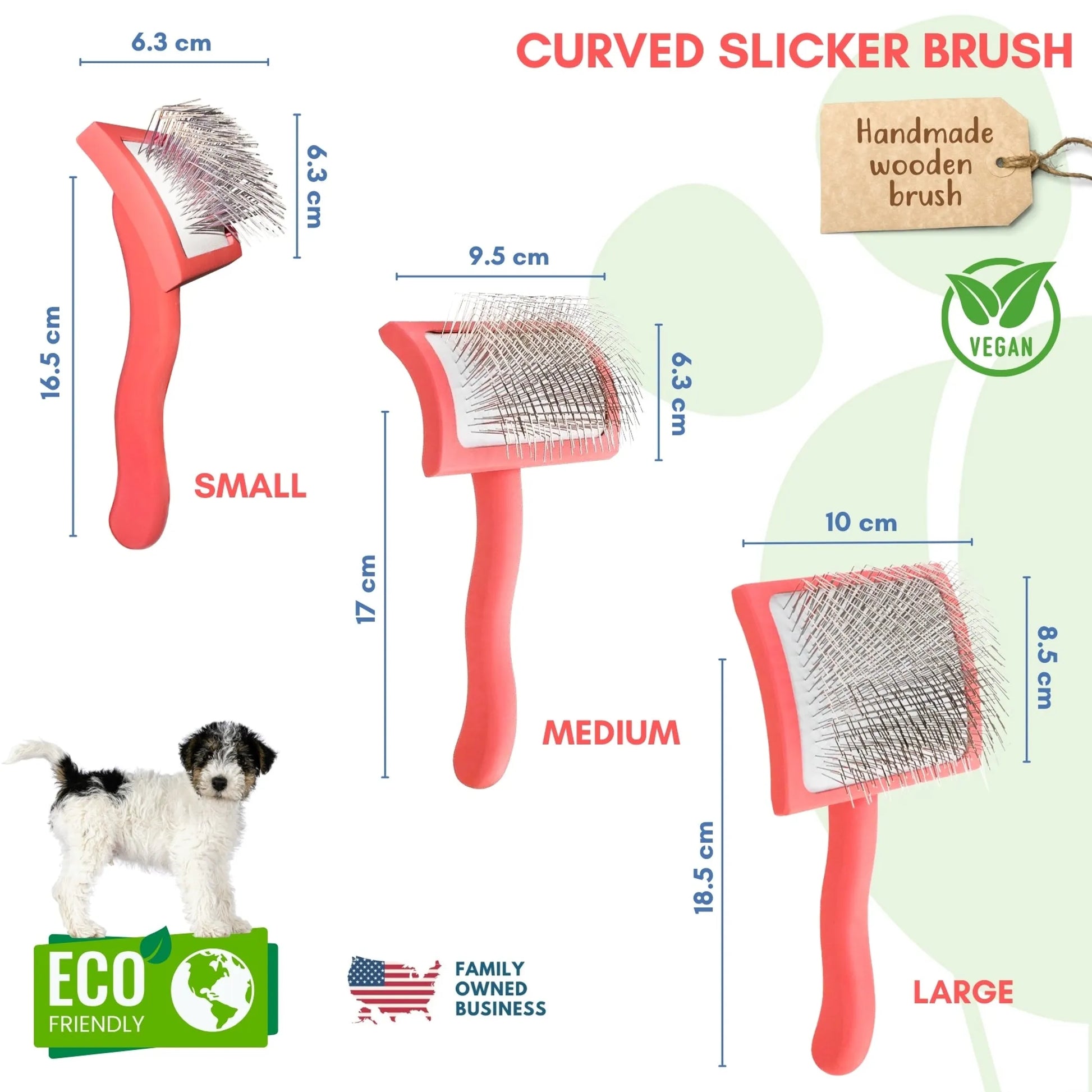 Flying Pawfect Curved Coral Large Pet Slicker Brush supplier image 8