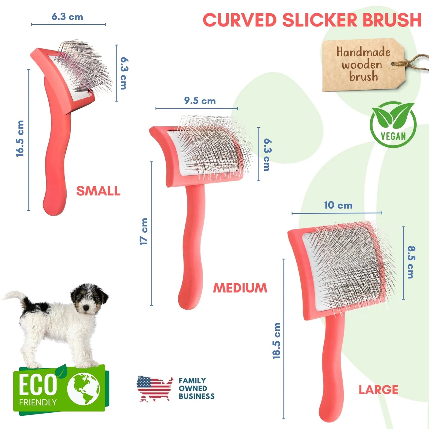Flying Pawfect Curved Coral Small Pet Slicker Brush supplier image 10