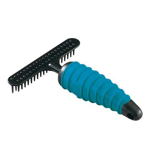 Master Grooming Tools 39-pin double-row undercoat rake on a white background