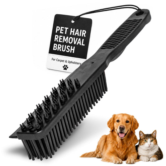 Slick Products Heavy-Duty Rubber Pet Hair Removal Brush