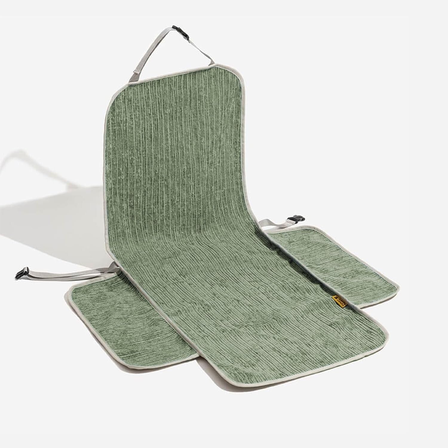 New FUNNYFUZZY Green Chenille Dog Car Seat Cover for Front Seat