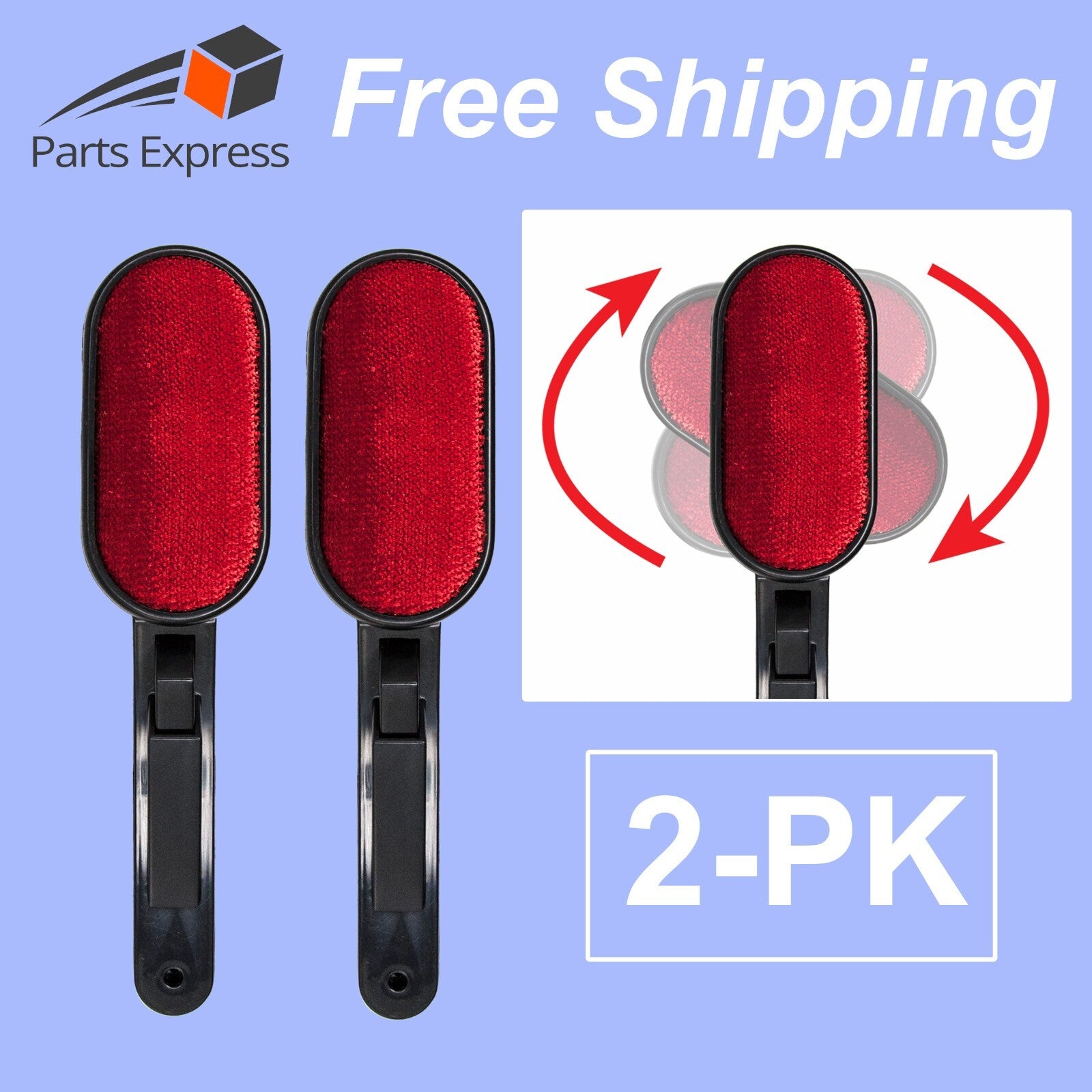 2 Pack Swivel Magic Lint Brush Pet Hair Remover for Clothes Fabric Furniture