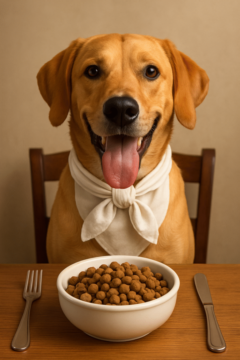 20250424 0914 Dog Awaiting Meal simple compose 01jskyyh7ke6ebsg79z89e0g2d