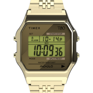 Timex T80 34mm Stainless Steel Bracelet Watch