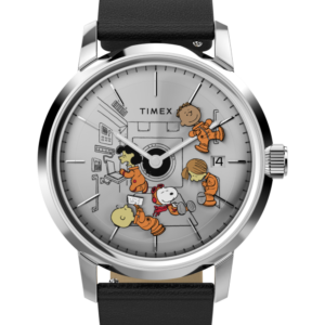 Peanuts® x Timex Marlin® Automatic Space 40mm Leather Strap Watch