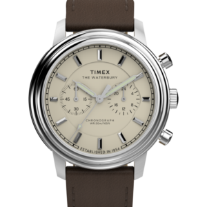 Waterbury Metropolitan Chronograph 41mm Leather Strap Watch 