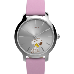 Peanuts® x Timex Transcend Snoopy Hug 31mm Leather Strap Watch